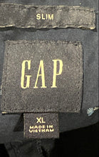 Load image into Gallery viewer, Gap Mens Blue Cotton Long Sleeve Collared Slim Fit Pockets Button-Up Shirt Sz XL
