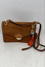 Load image into Gallery viewer, Aldo Womens Nililia Brown Inner Pocket Tassel Adjustable Strap Crossbody Handbag
