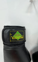 Load image into Gallery viewer, Premier Womens Black Leather Adjustable Martial Arts Training Boxing Gloves
