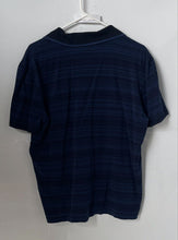 Load image into Gallery viewer, Boss Mens Black Blue Striped Mercerised Short Sleeve Polo Shirt Size XL
