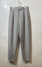 Load image into Gallery viewer, Zara Womens Gray Pleated Front Pockets Straight Leg Trouser Pants Size XS
