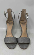 Load image into Gallery viewer, Vince Camuto Womens VC-Court Silver Open Toe Ankle Strap Heels Size 6.5M
