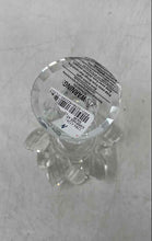 Load image into Gallery viewer, Rhinestone Filled Stem Lotus Flower Shaped Glass Decorative Candle Holder

