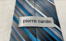 Load image into Gallery viewer, Pierre Cardin Mens Multicolor Striped Silk Pointed Tie One Size
