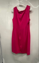 Load image into Gallery viewer, Calvin Klein Womens Pink Sleeveless Back Zip Round Toe Sheath Dress Size 14
