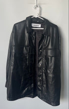Load image into Gallery viewer, Zara Womens Black Long Sleeve Flap Pockets Snap Front Jacket Size Large
