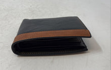 Load image into Gallery viewer, Carrken Mens Black Leather Credit Card Holder Organizer Bifold Wallet
