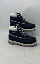 Load image into Gallery viewer, Smartfit Kids Dark Blue Round Toe Lace-Up Waterproof Ankle Combat Boots Size 4
