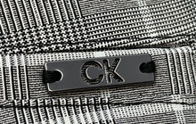 Load image into Gallery viewer, Calvin Klein Womens Gray Plaid Slim Fit Tapered Leg Dress Pants Sz 12 With Tags
