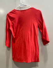 Load image into Gallery viewer, Michael Kors Womens Orange Eyelet 3/4 Sleeve Blouse Top Size P/S
