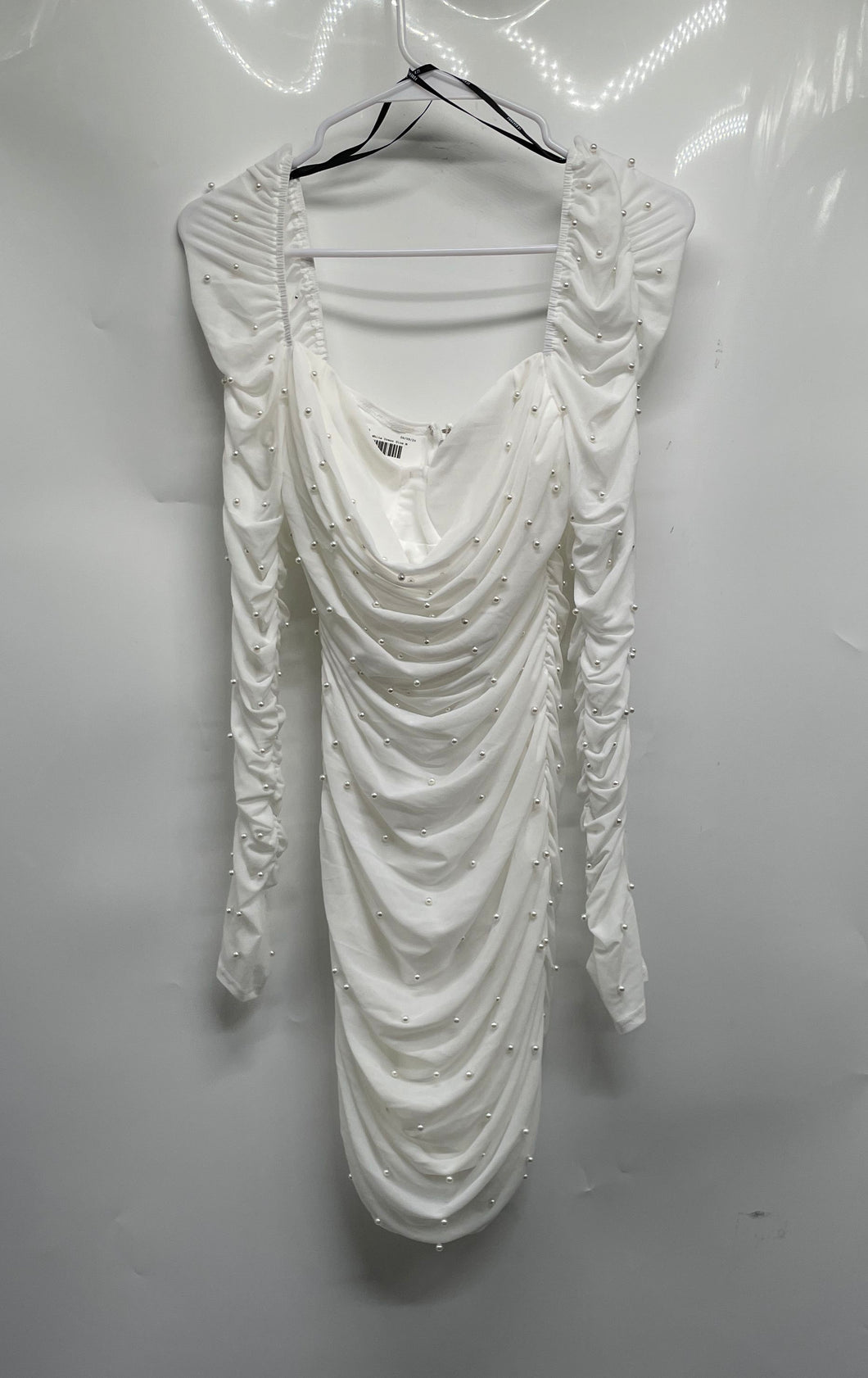 white bodycon dress forever 21 Sexy White Dress - Bodycon Dress - LWD - Wrap Dress