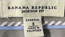 Load image into Gallery viewer, Banana Republic Womens Gray Straight Leg Dress Pants Size 8 With Tag
