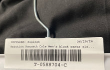 Load image into Gallery viewer, Kenneth Cole Reaction Mens Black Flat Front Skinny Leg Dress Pants Size 36R 29W

