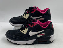 Load image into Gallery viewer, Authentic Nike Kids Air Max 90 Mesh GS Black Pink White Sneaker Shoes 5Y Stained
