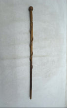 Load image into Gallery viewer, Hand-Carved Brown Handmade Folk Art Collectible Walking Stick Cane
