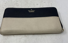 Load image into Gallery viewer, Kate Spade New York Womens Black Beige Credit Card Slot Zip-Around Wallet
