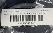 Load image into Gallery viewer, New Era 59Fifty Mens Black MLB New York Yankees On-Field Baseball Cap Size 7 5/8
