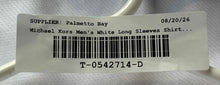 Load image into Gallery viewer, Michael Kors Mens White Long Sleeve Regular Fit Stretch Dress Shirt Size 16 1/2
