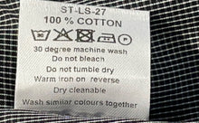 Load image into Gallery viewer, Simon Templar Mens Gray Striped Long Sleeve Collared Button-Up Shirt Size XL
