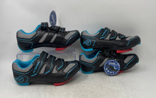 Load image into Gallery viewer, Lot Of 2 Pair Flywheel Womens Fly Fierce Black Gray Blue Cycling Shoes 36 W/Tag
