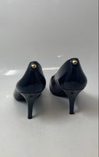 Load image into Gallery viewer, Michael Kors Womens Flex Mid Blue Patent Leather Stiletto Pump Heels Size 9M
