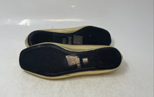 Load image into Gallery viewer, Pierre Dumas Womens Moni Gold Round Toe Buckle Slip-On Ballet Flats Size 7M

