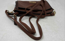 Load image into Gallery viewer, Kenneth Cole Reaction Womens Alpine Brown Pebbled Faux Leather Crossbody Handbag
