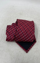 Load image into Gallery viewer, Pierre Cardin Mens Multicolor Plaid Silk Keeper Loop Adjustable Pointed Tie
