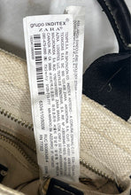 Load image into Gallery viewer, Zara Womens Beige Black Detachable Strap Double Handle Mini Tote Handbag
