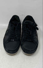 Load image into Gallery viewer, Lacoste Mens Chaymon Black Leather Lace-Up Low Top Sneakers Shoes Size 10
