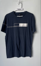 Load image into Gallery viewer, Hugo Boss Mens Gray White Printed Short Sleeve Crew Neck T-Shirt Size M
