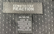 Load image into Gallery viewer, Kenneth Cole Reaction Mens Black Gray Printed Cotton Button-Up Shirt Size Medium
