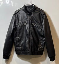 Load image into Gallery viewer, Brave Soul Mens Black Pockets Long Sleeve Biker Jacket Size Medium
