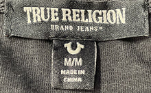 Load image into Gallery viewer, True Religion Mens Black Golden California State Track Jacket Size Medium
