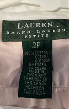 Load image into Gallery viewer, Lauren Ralph Lauren Womens White Pink Long Sleeve Collared Button-Up Shirt Sz 2P
