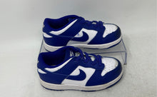 Load image into Gallery viewer, Nike Kids Dunk Low White Blue Low Top Lace-Up Sneakers Shoes Size 9C
