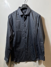 Load image into Gallery viewer, Kenneth Cole Mens Dark Gray Collared Long Sleeve Dress Shirt Size 17 34-35
