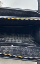 Load image into Gallery viewer, Karl Lagerfeld Womens Black Inner Pockets Bottom Studs Top Handle Satchel Purse

