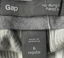 Load image into Gallery viewer, Gap Womens Gray Cotton Stretch Pockets Flared Leg Trouser Pants Size 6
