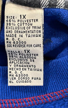 Load image into Gallery viewer, Route 66 Womens Blue Long Sleeve Crew Neck Pullover Sweatshirt Size 1X
