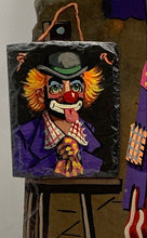 Load image into Gallery viewer, Lot Of 2 Pcs Hand Painted Circus Clown Art Signed Picture Frame Wallace Print
