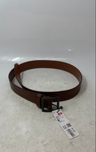 Load image into Gallery viewer, Uniqlo Mens Brown Leather Adjustable Buckle Dress Belt Size M With Tag

