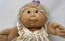 Load image into Gallery viewer, Cabbage Patch Kids Plush Blonde Hair Blue Eyes Floral Dress Toy Doll
