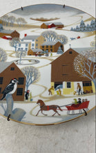 Load image into Gallery viewer, Betsey Bates Wall Decorative 1981 World Book Annual Christmas Collector Plate
