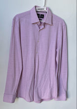 Load image into Gallery viewer, Hugo Boss Mens Pink Printed Collared Long Sleeve Slim-Fit Dress Shirt Size M
