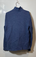 Load image into Gallery viewer, Polo Ralph Lauren Mens Blue Mock Neck 1/4 Zip Pullover Sweater Size Small
