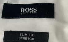 Load image into Gallery viewer, Hugo Boss Mens White Long Sleeve Slim Fit Stretch Dress Shirt Size 39/15.5
