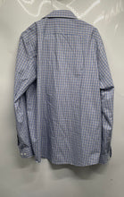 Load image into Gallery viewer, Tommy Hilfiger Mens Blue White Plaid Long Sleeve Dress Shirt Size XL 17 34/35
