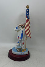 Load image into Gallery viewer, Flambro Multicolor Emmett Kelly Jr Seaman 1st Class American Flag Clown Figurine
