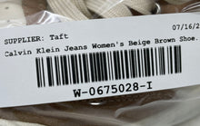 Load image into Gallery viewer, Calvin Klein Jeans Womens Ansly Beige Brown Lace-Up Sneakers Shoes Size 6.5M
